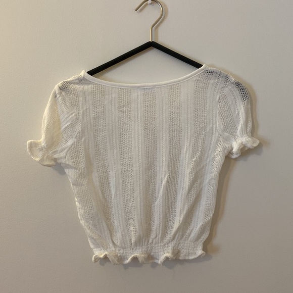 Cute see through white shirt with buttons - Picture 2 of 3